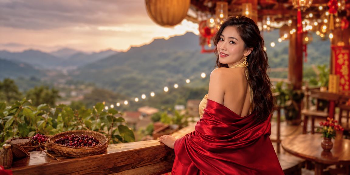 Không gian quán cà phê Sa Pa – người dùng nhận thông báo ưu đãi VIP trên điện thoại